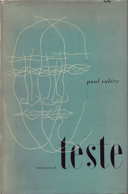 Alvin Lustig, title page for Monsieur Teste by Paul Valery (Knopf, 1947), via A Journey Around my Skull
